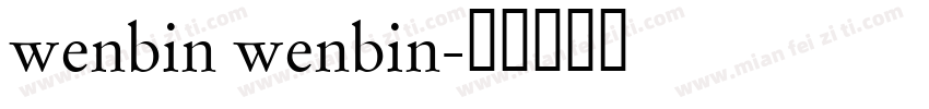 wenbin wenbin字体转换